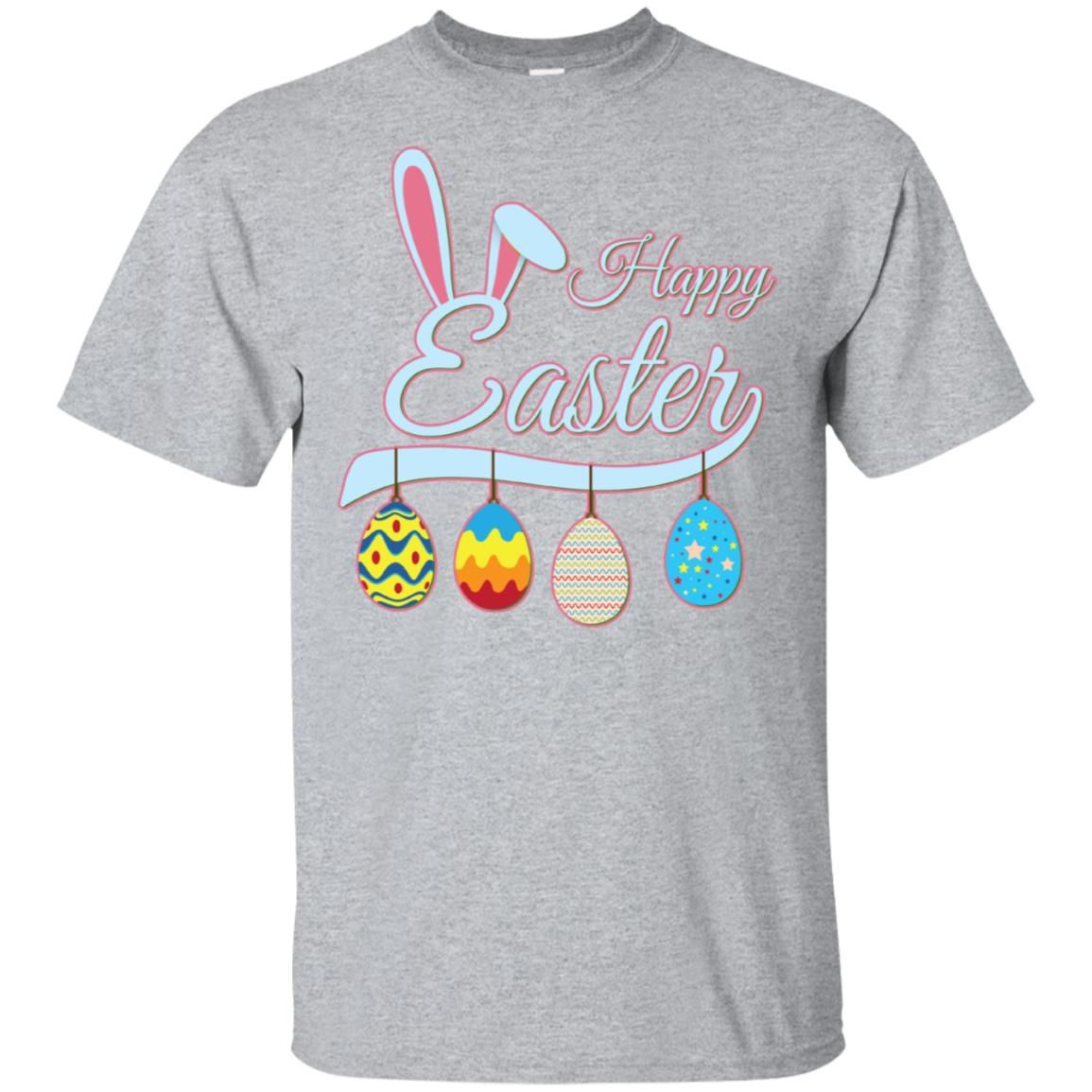 Shop from 1000 unique Happy Easter Bunny Tee shirt with Easter Eggs Tee