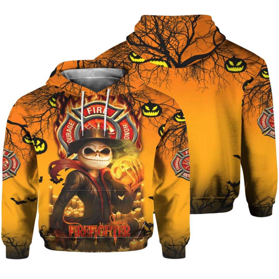 Firefighter Halloween 3D Hoodies