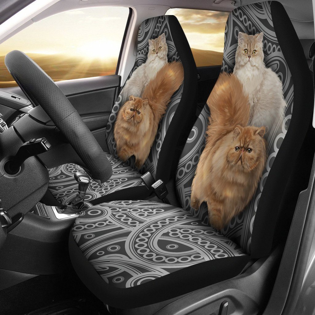 Persian Kitten Car Seat Covers Set Of 2 For Cat Lover