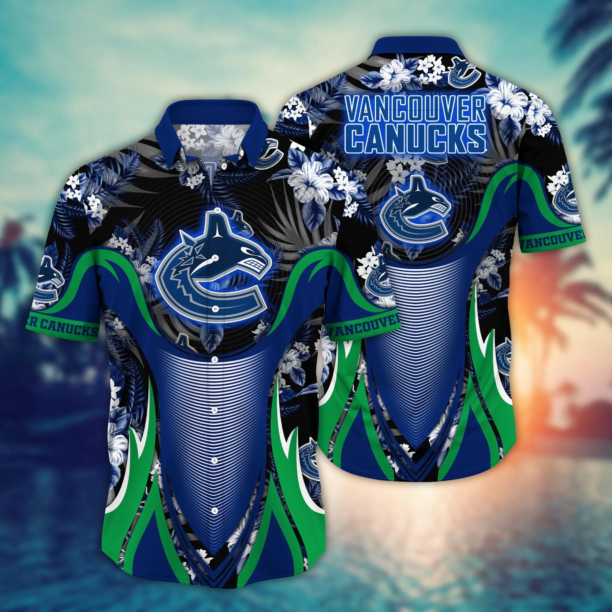 Vancouver Canucks Nhl Hawaiian Shirt Bikinis Aloha Shirt