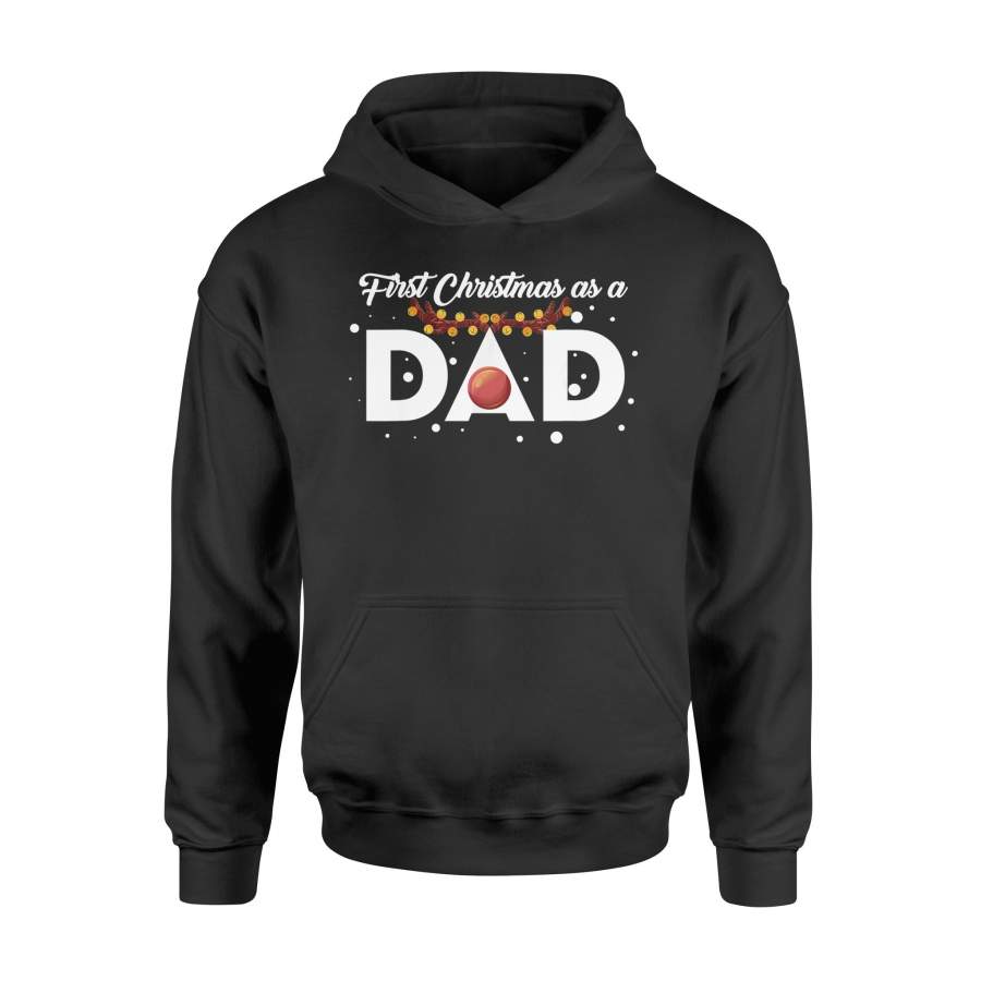 First Christmas As A Dad Reindeer Matching T Shirt – Standard Hoodie