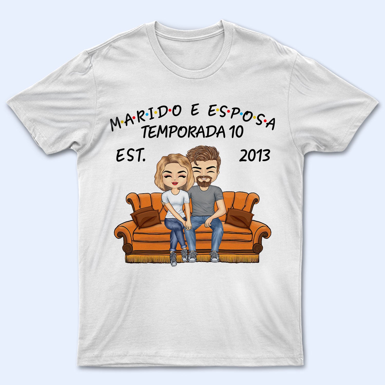 Marido E Esposa Temporada – T Shirt Personalizado