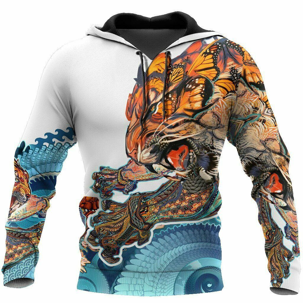 Unifinz Japan Hoodie Japanese Tiger Art Japan Culture Hoodie Apparel Adult 2022