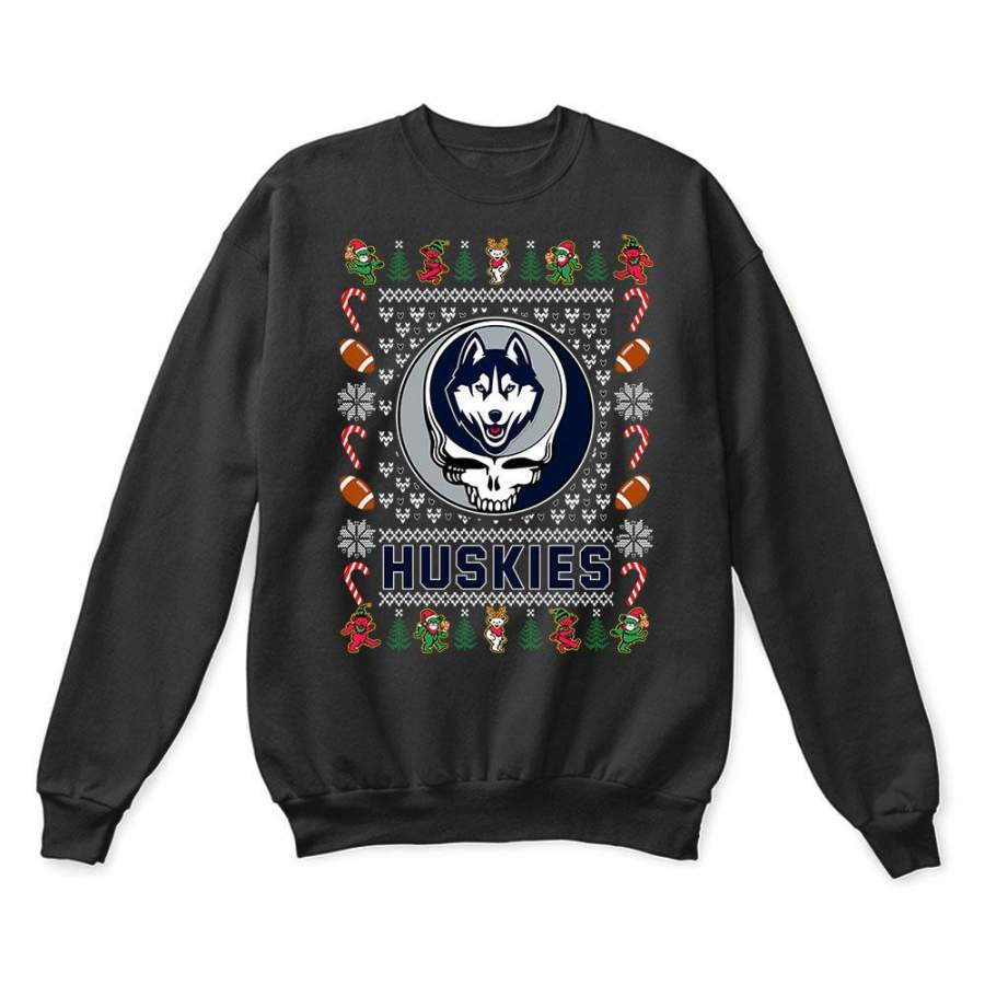 UConn Huskies x Grateful Dead Christmas Ugly Sweater