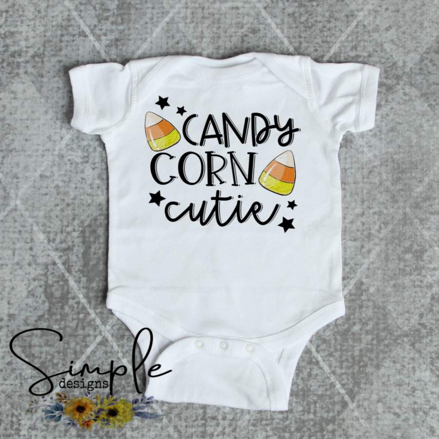 Candy Corn Cutie Kids Shirts, Onesie, Toddler, Youth Tees, Bodysuit