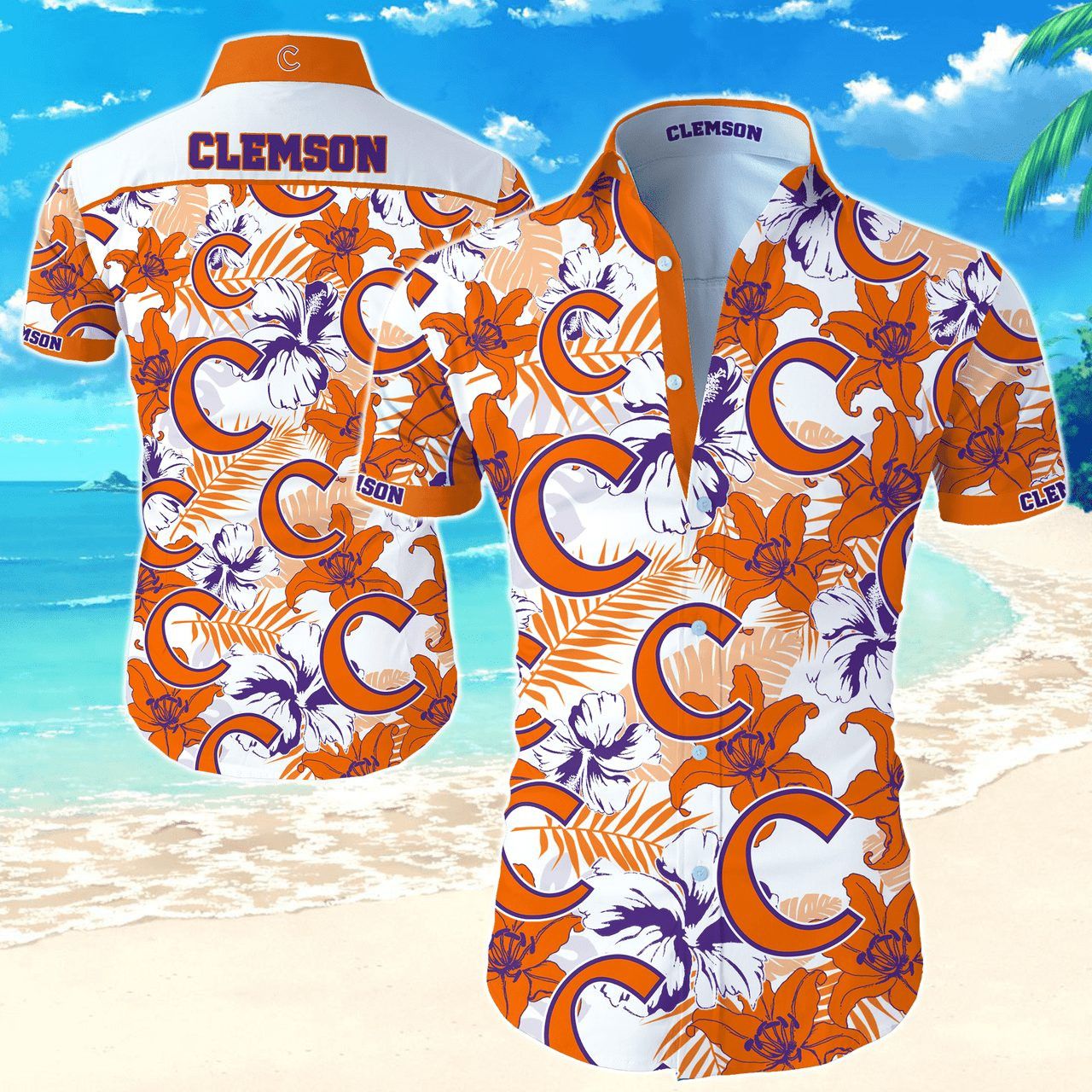 NCCA Clemson Tigers Hawaiian Shirt V1 Aloha Shirt