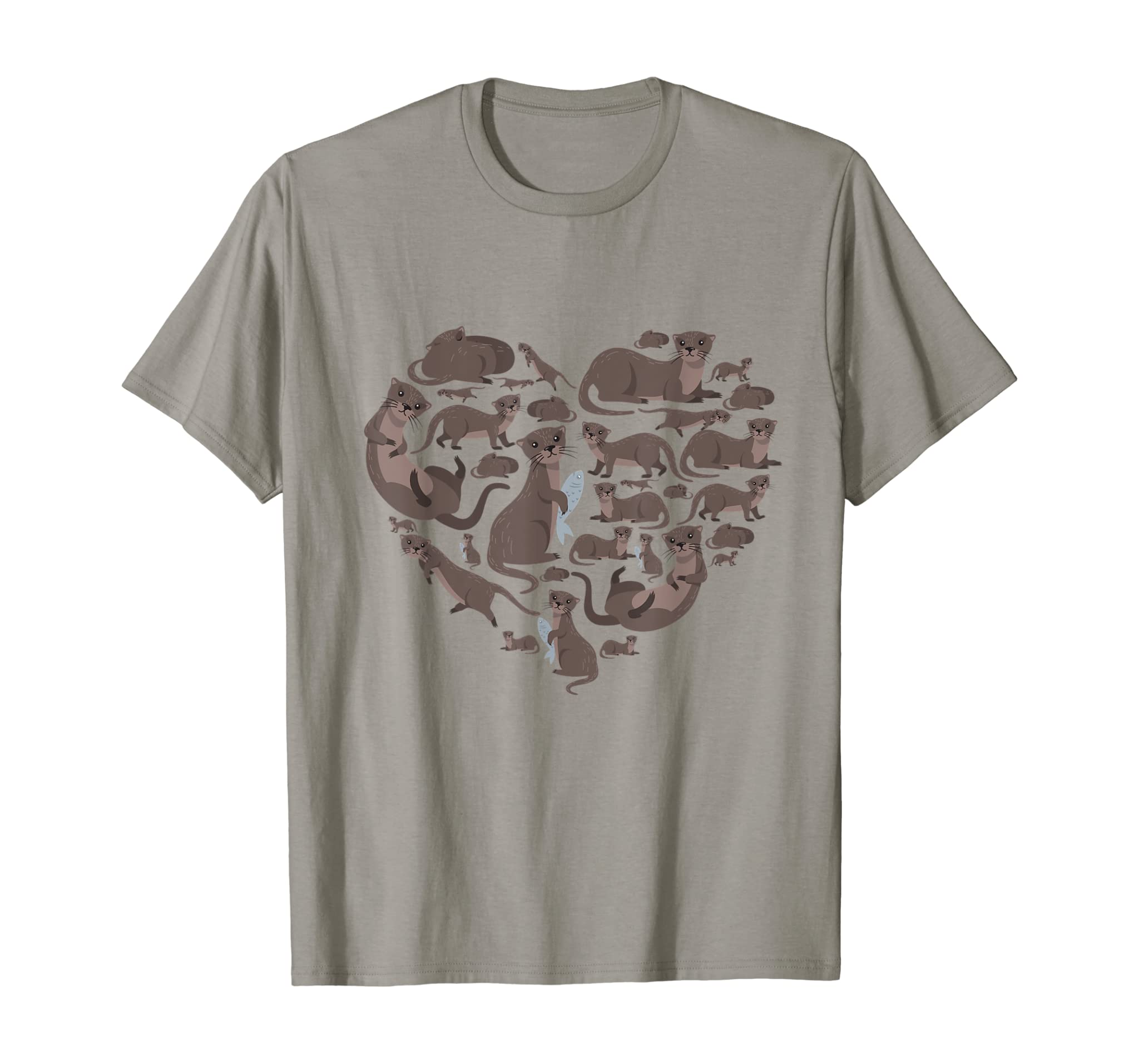 Sea Otter Giant Otter lover otters heart gift men women kids T-Shirt