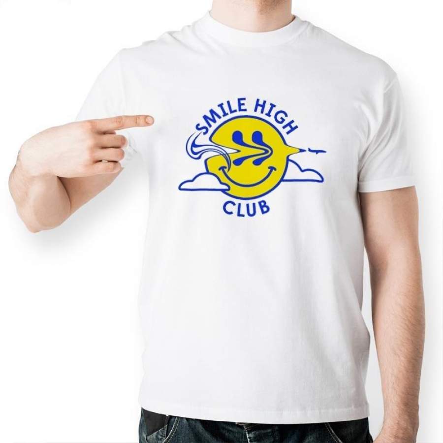 Smiley Face High Quality Sun Printed T-Shirt Latest Mens O Collar T-Shirt Humor Short-Sleeved Mens Tee