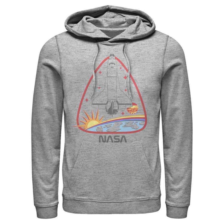 NASA Men’s Space Shuttle Crest  Lightweight Hoodie