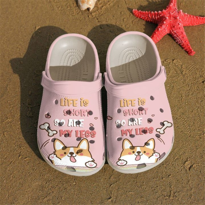 Corgi Life Is Short Classic Clogs Shoes