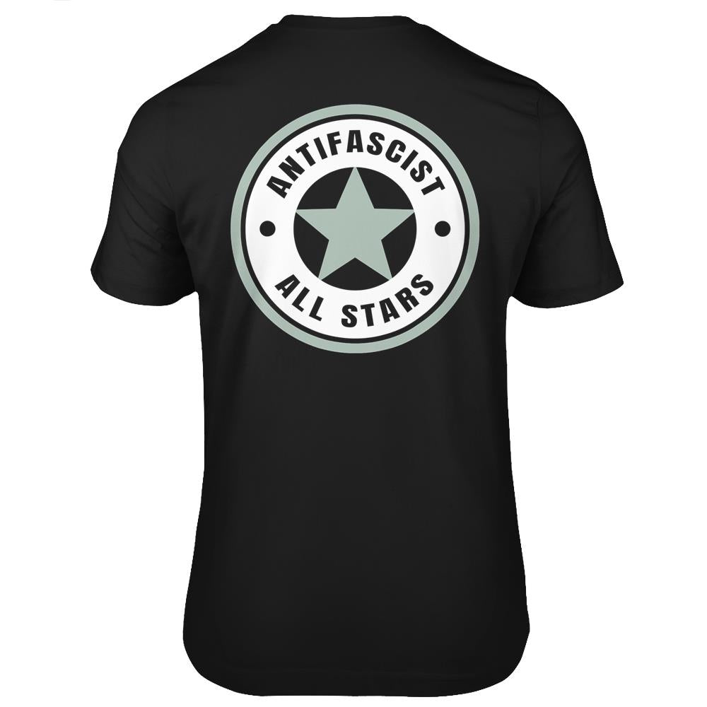 Anti-Fascist All Stars Antifascist T Shirts Print On Back