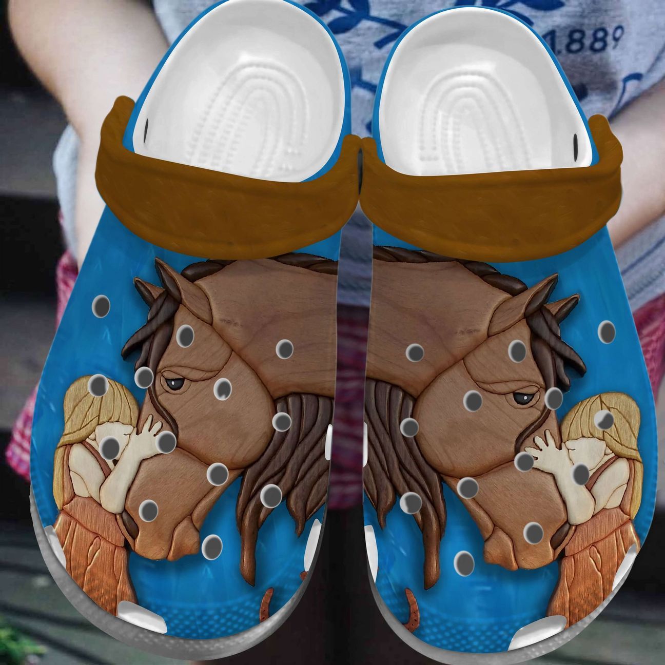 Horse Personalize Clog, Custom Name, Text, Fashion Style For Women, Men, Kid, Print 3D My Love