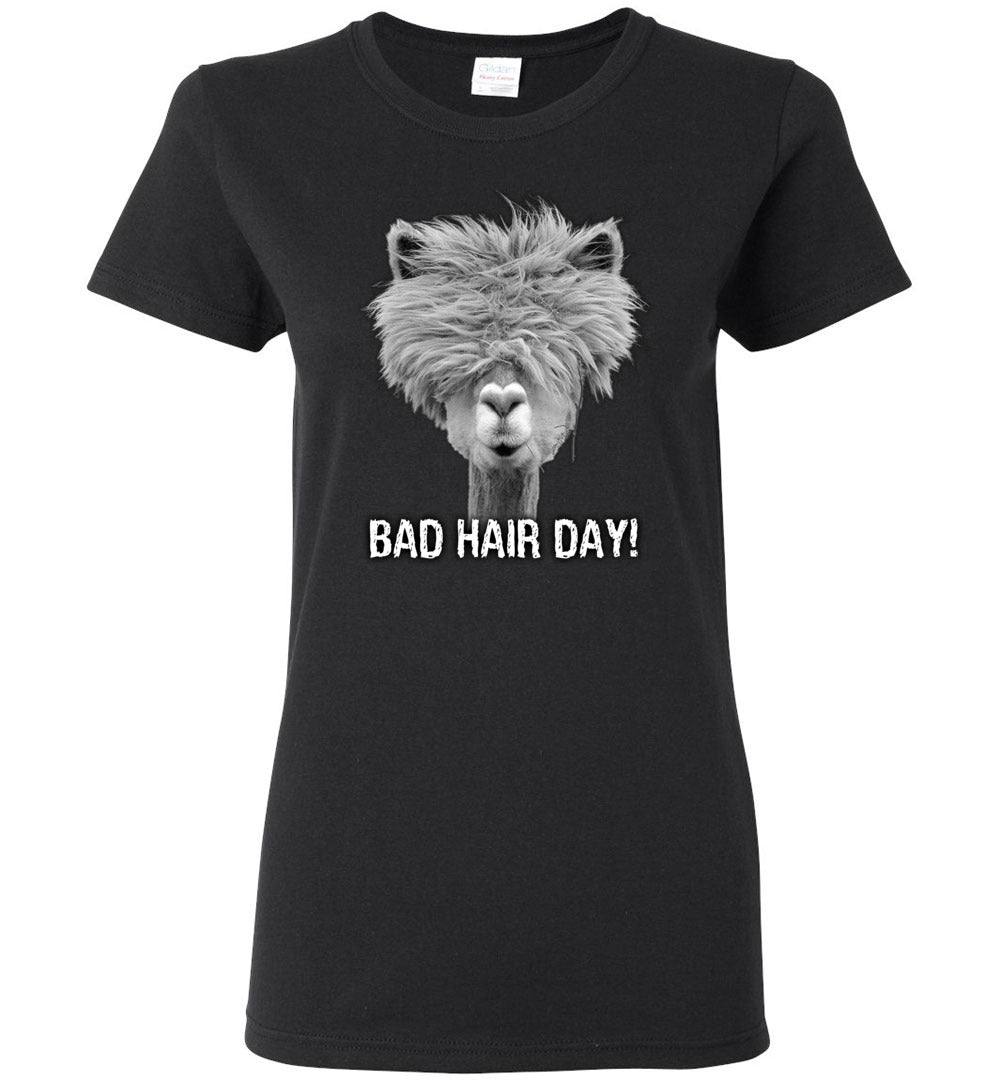 Alpaca Bad Hair Day – Ladies Tee