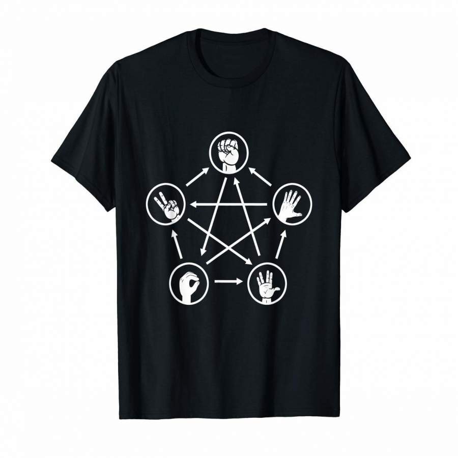 Rock Paper Scissors Lizard Spock Funny Gift T-Shirt