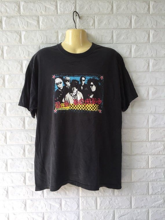 Vtg Us Bombs The World Summer 99 American Punk Band Shirt