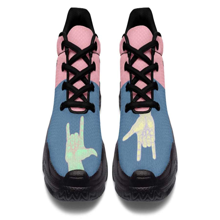Pastel ASL Chunky Sneakers ReadingLLC