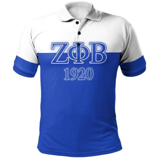 Zeta Phi Beta Sorority Dove Style 3D Polo Shirt