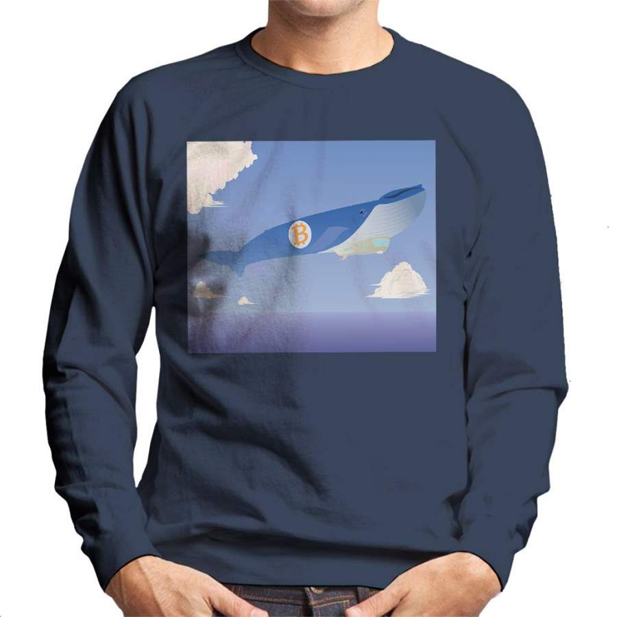 Bitcoin Air Whale Men’s Sweatshirt