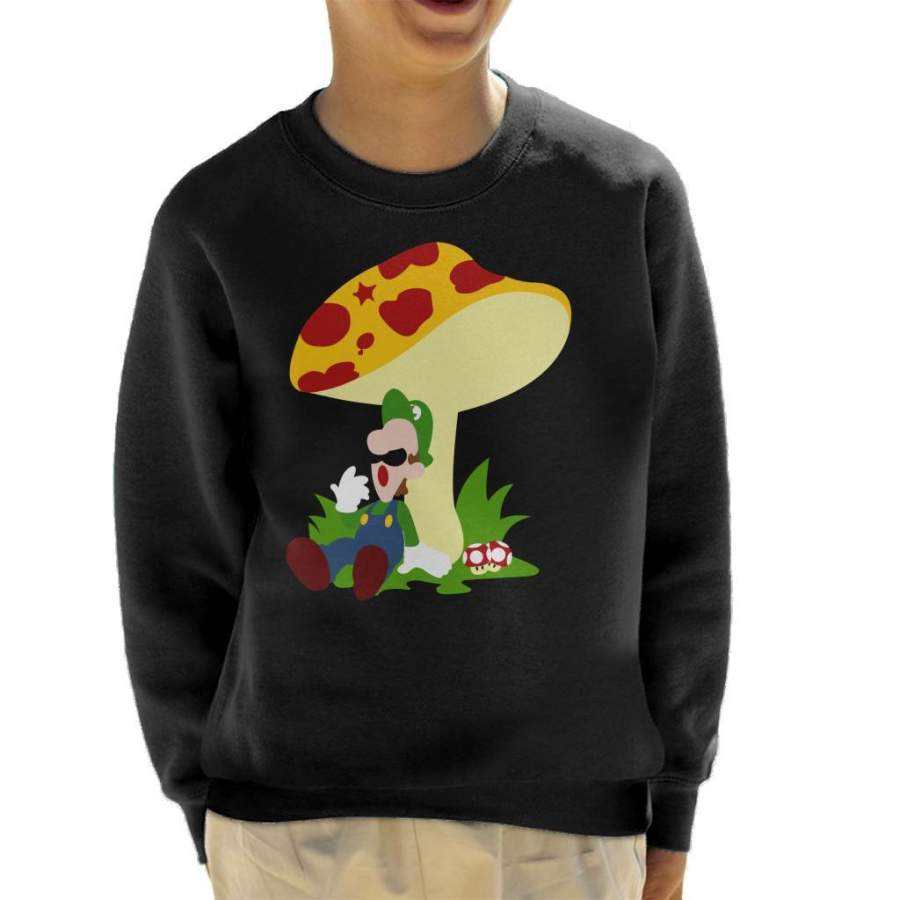 Super Mario Luigi Relaxing Time Kid’s Sweatshirt