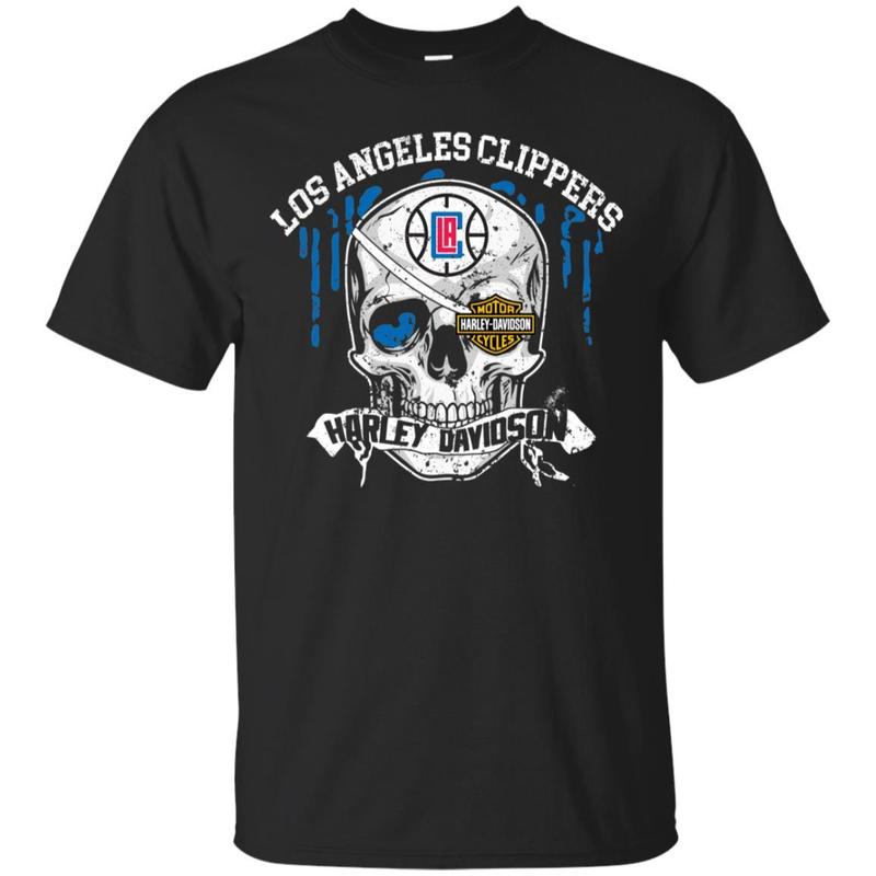 Los Angeles Clippers Harley Dadidson Skull Youth T-Shirt