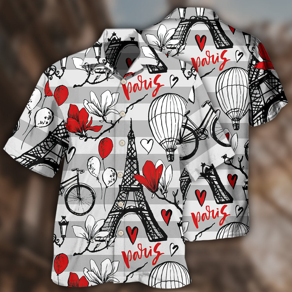 Paris Romantic Hawaii Shirt Ha74992