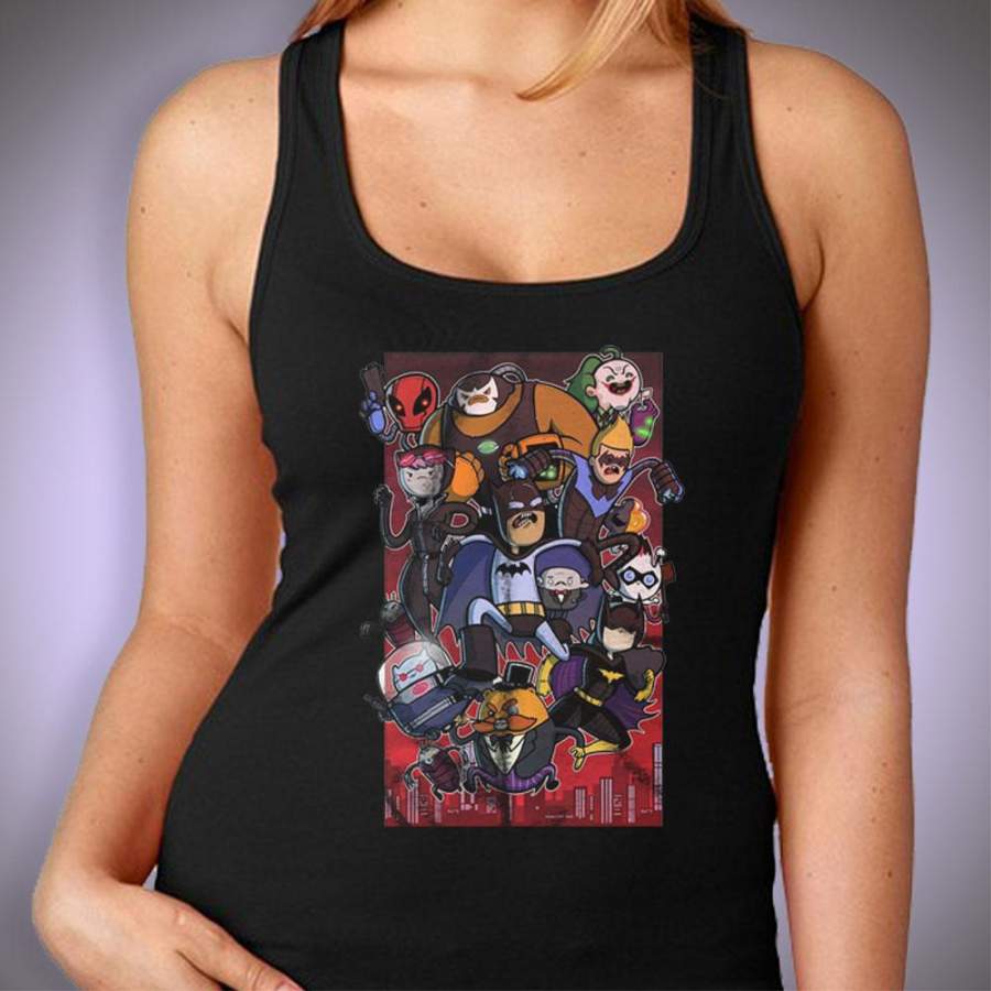 Batman And Joker Adventure Time Women’S Tank Top