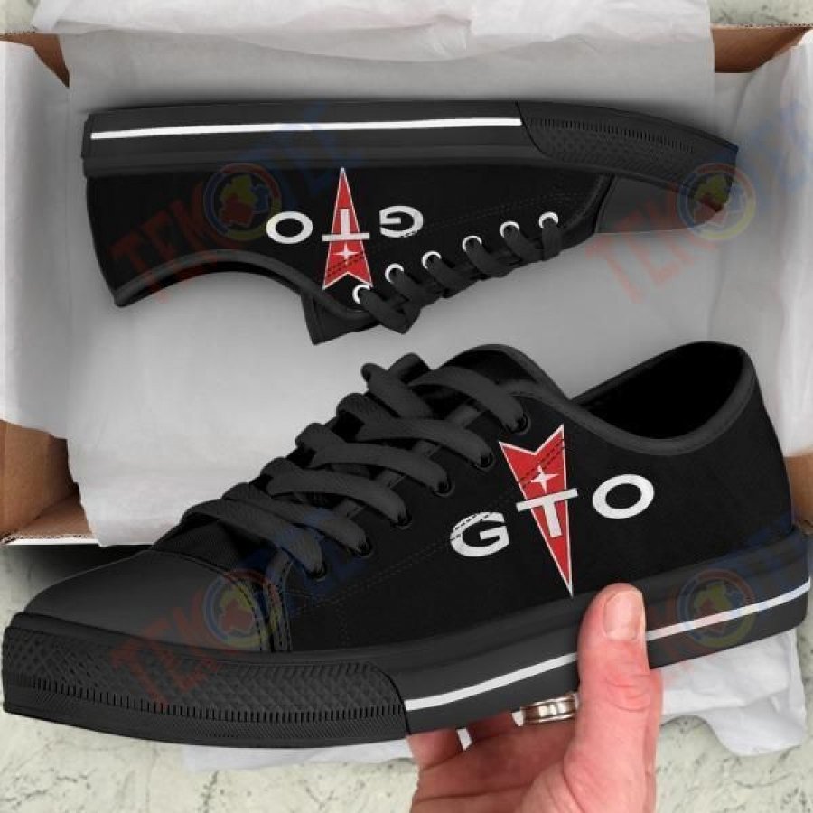 Mens Womens Pontiac Gto Logo Converse Low Top Shoes Custom Print Footwear Convers Sneakers TMT943