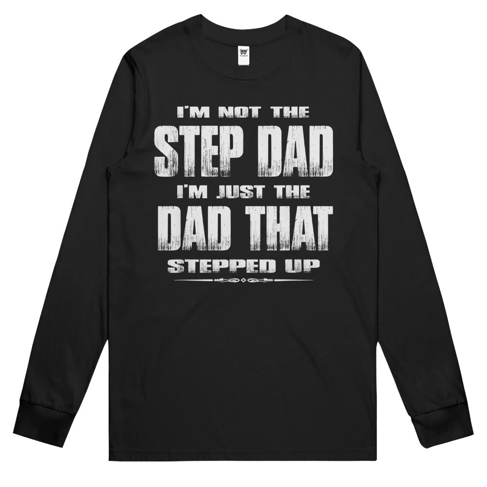 Best Step Dad Shirt Vintage Step Dad The Man Myth Legend Long Sleeve T Shirts