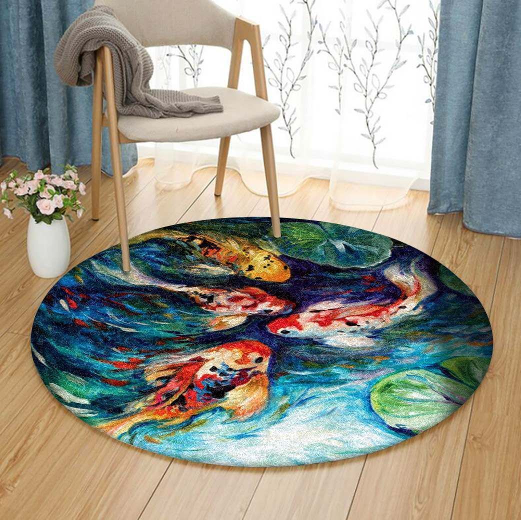 Koi Fish GE3034 Round Rug  CYSI2907