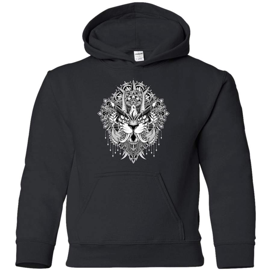 Tiger Mandala Youth Hoodie