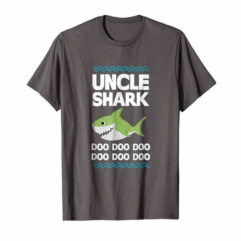 Uncle Shark T-shirt Doo Doo Mommy Auntie Daddy Baby Tee