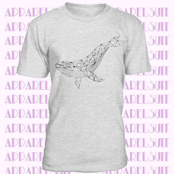 Whale Ocean Geometric DaliaHands Men’s T-Shirt