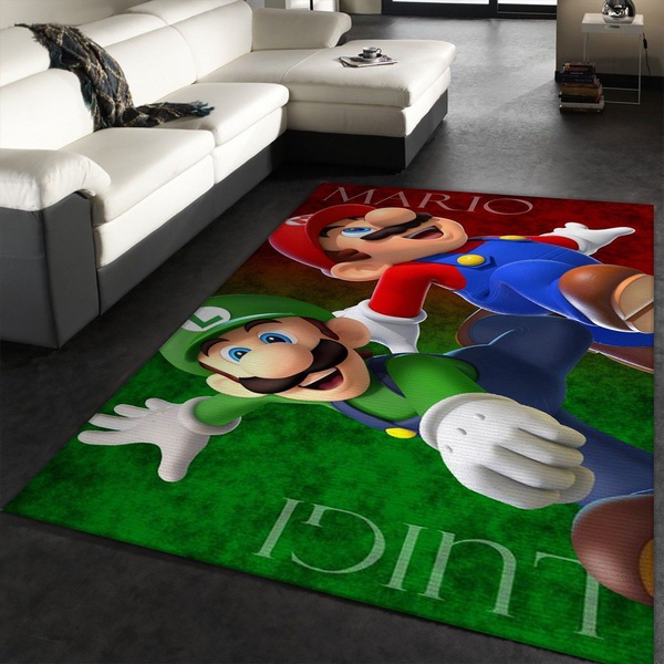 Super Mario Bros Rug All Over Print Logo Custom Area Rug Carpet Full Sizes Rug 1286