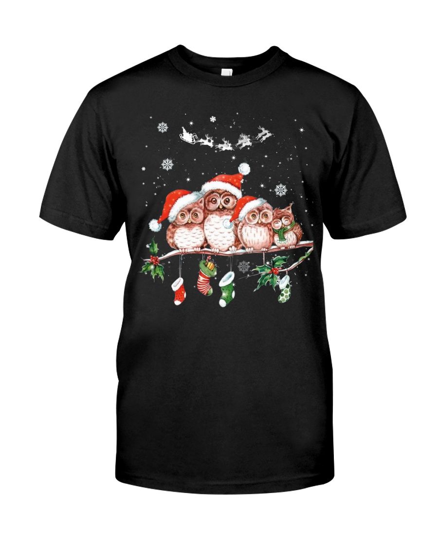 Owl Family Christmas Classic T-Shirt
