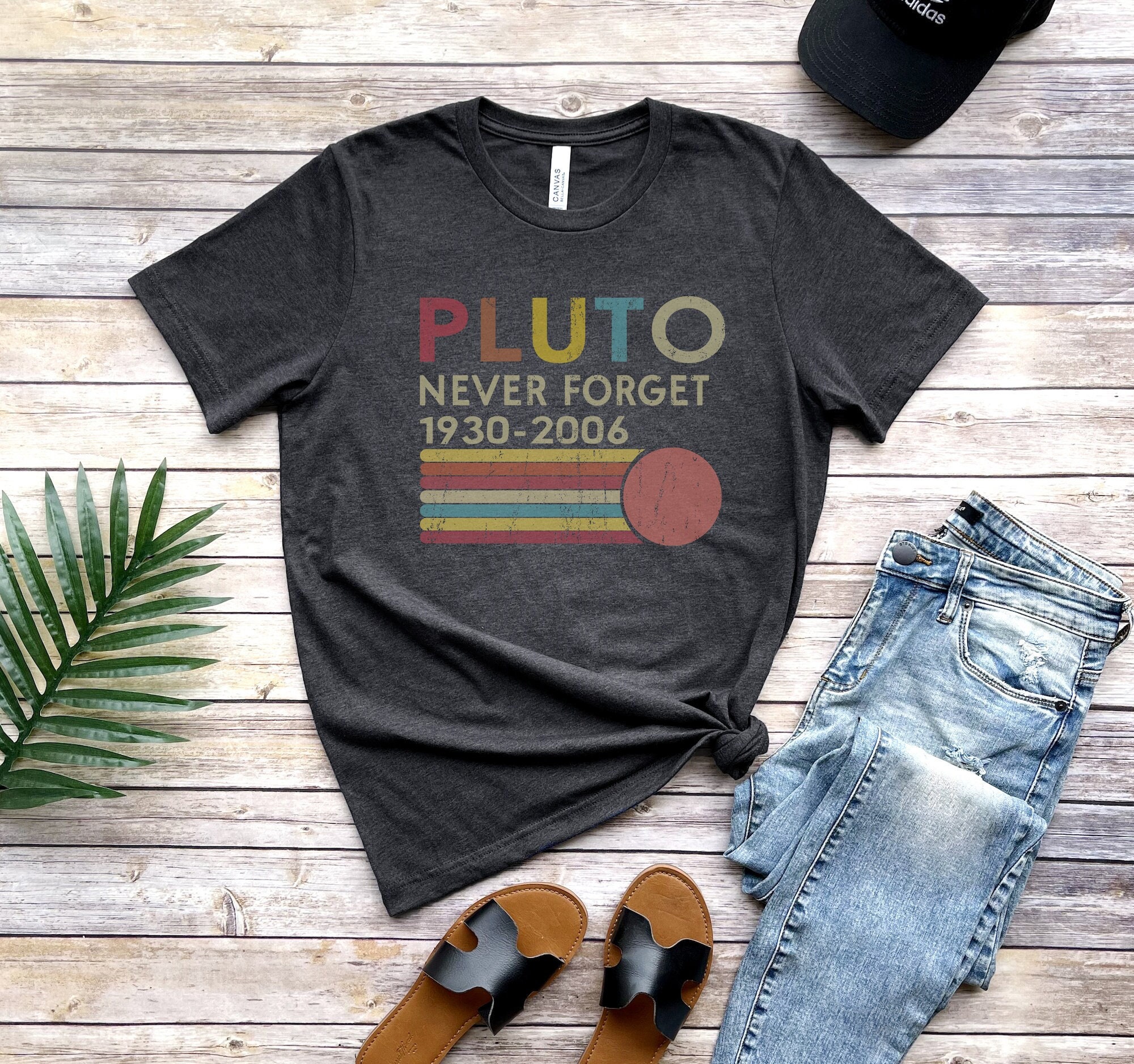 Pluto Never Forget 1930-2006 Funny Unisex Graphic Tee