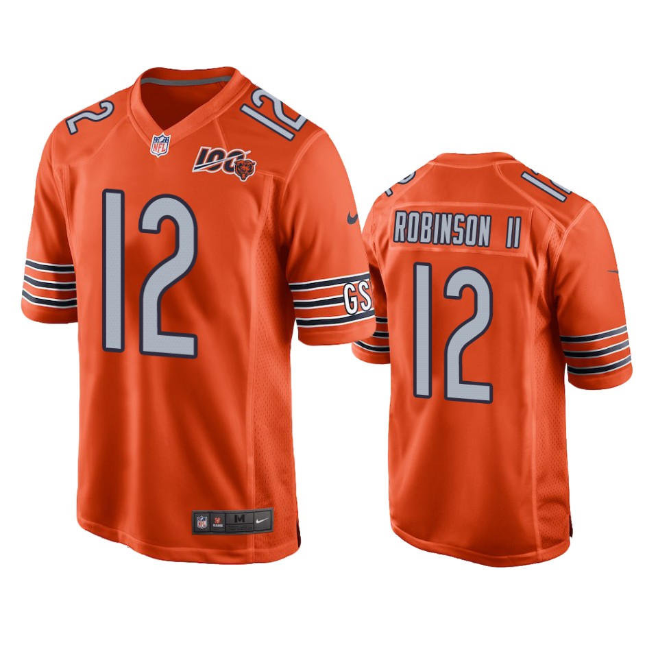 Chicago Bears Allen Robinson Ii Orange 100th Season Game Jersey – Mens