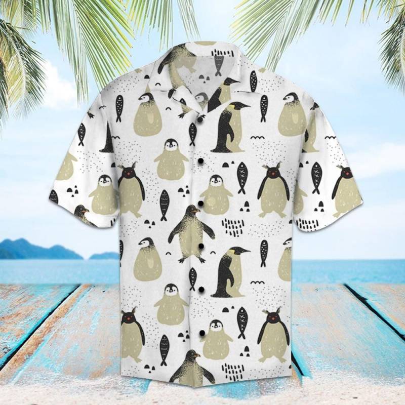 Artsyhomes [Hawaii Shirt] Amazing Penguin H2776