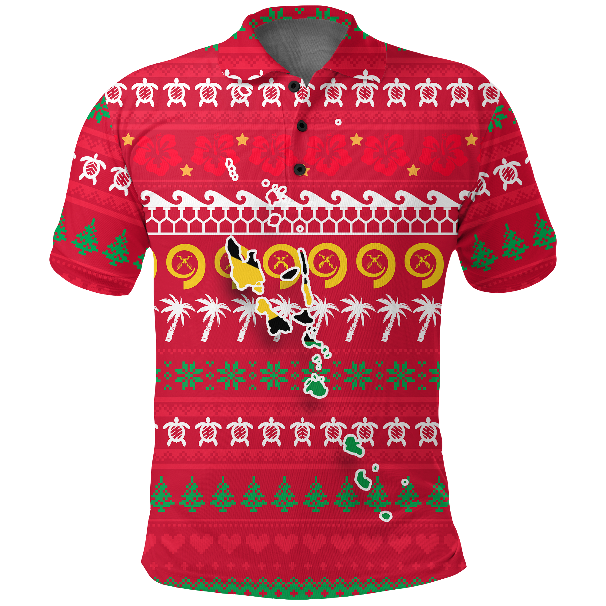 Vanuatu Christmas Polo Shirt – Ugly Christmas – Lt12