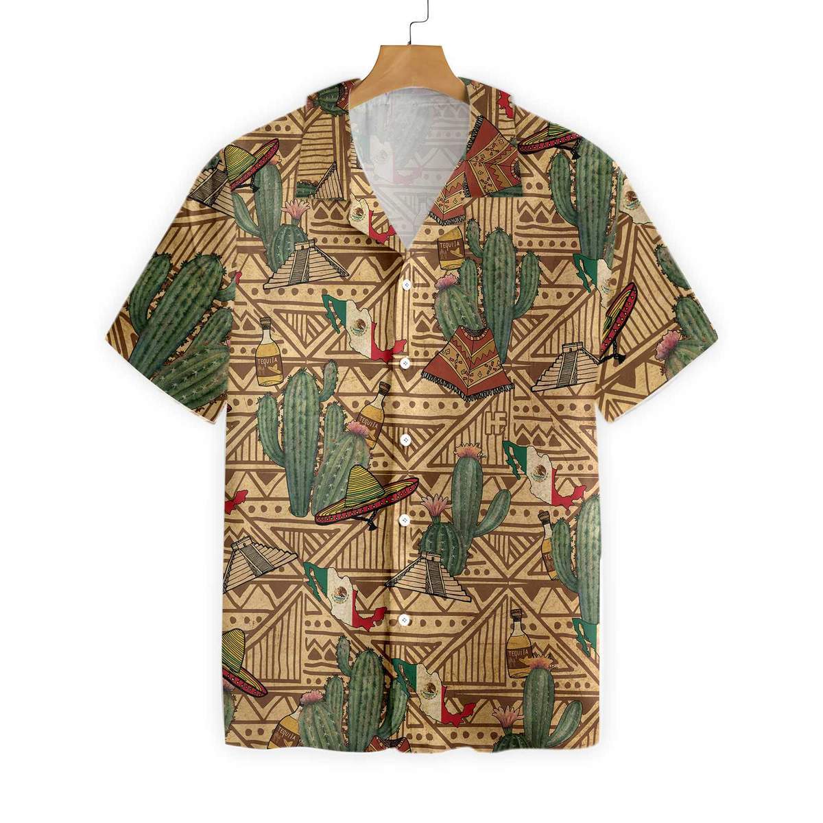 Mexico Symbols Vintage All Over Printed Hawaii Shirt Ha66682