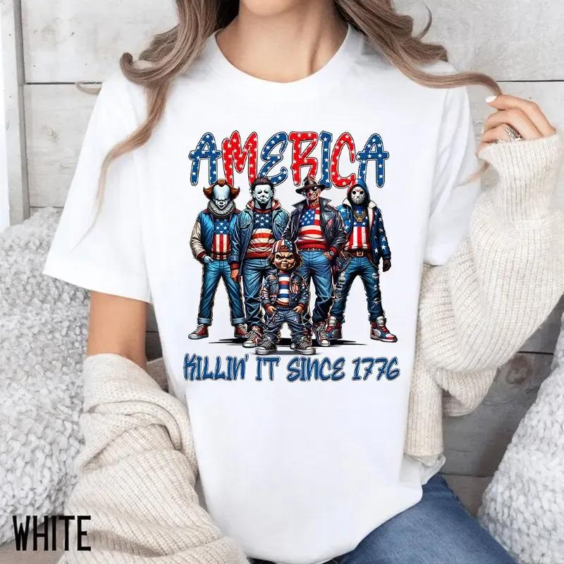 Gangster Killer America Shirt, America Killin It Since 1776 Shirt, Horror 4th Of July , Fourth Of July Tee, Killer Independence Day