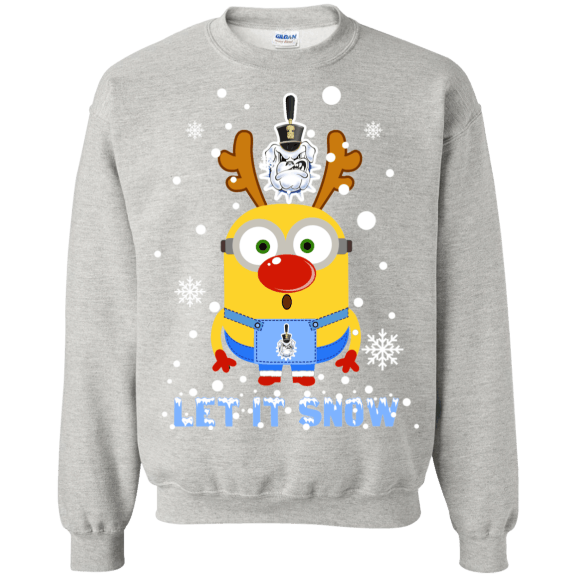 Buy Minion Citadel Bulldogs Ugly Christmas Sweaters Let It Snow Sweatshirt