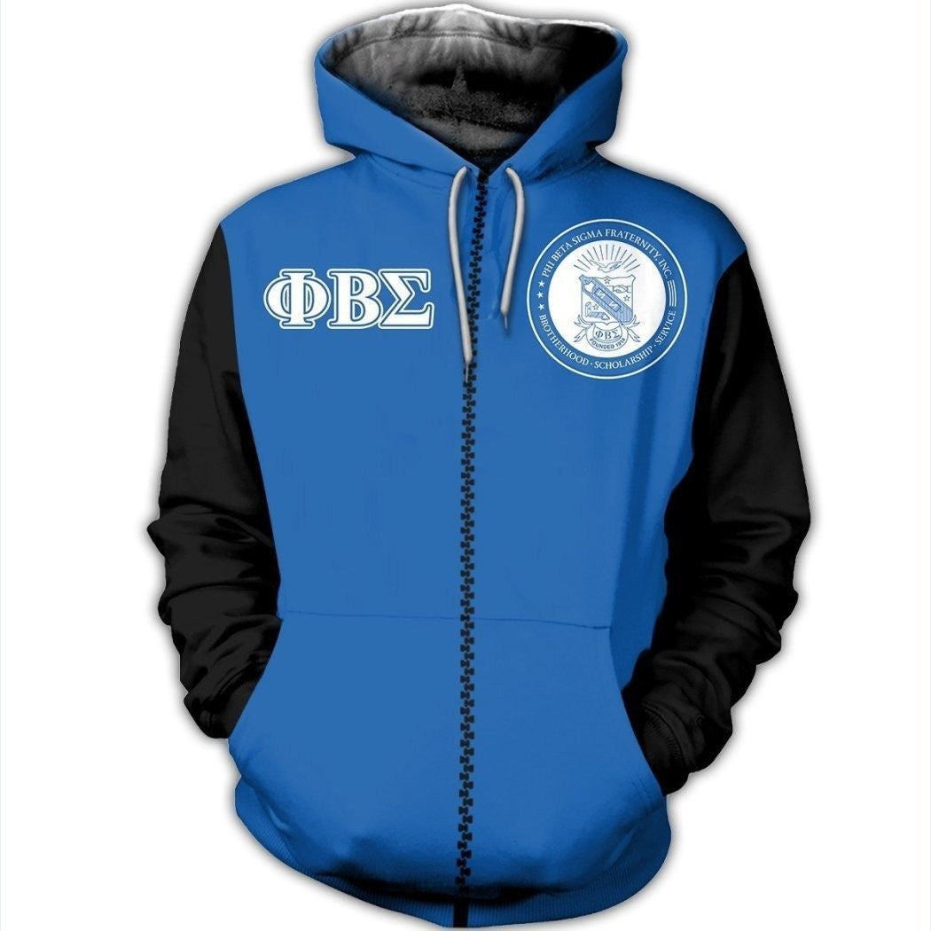 Fraternity Hoodie – Phi Beta Sigma Brotherhood Zip Hoodie