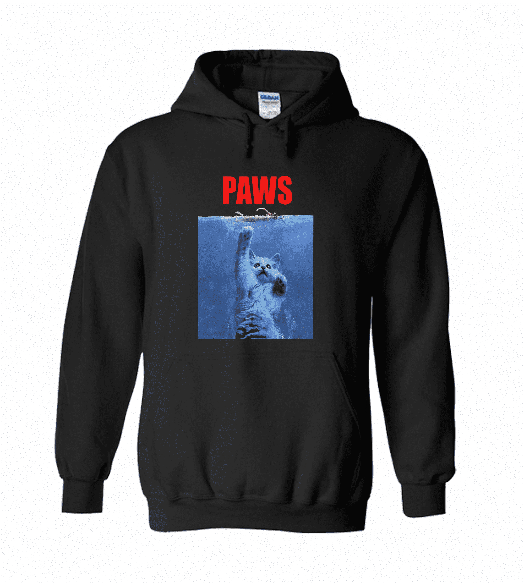 Paws Cat Kitten Meow Parody Hipster Unisex Hoodie