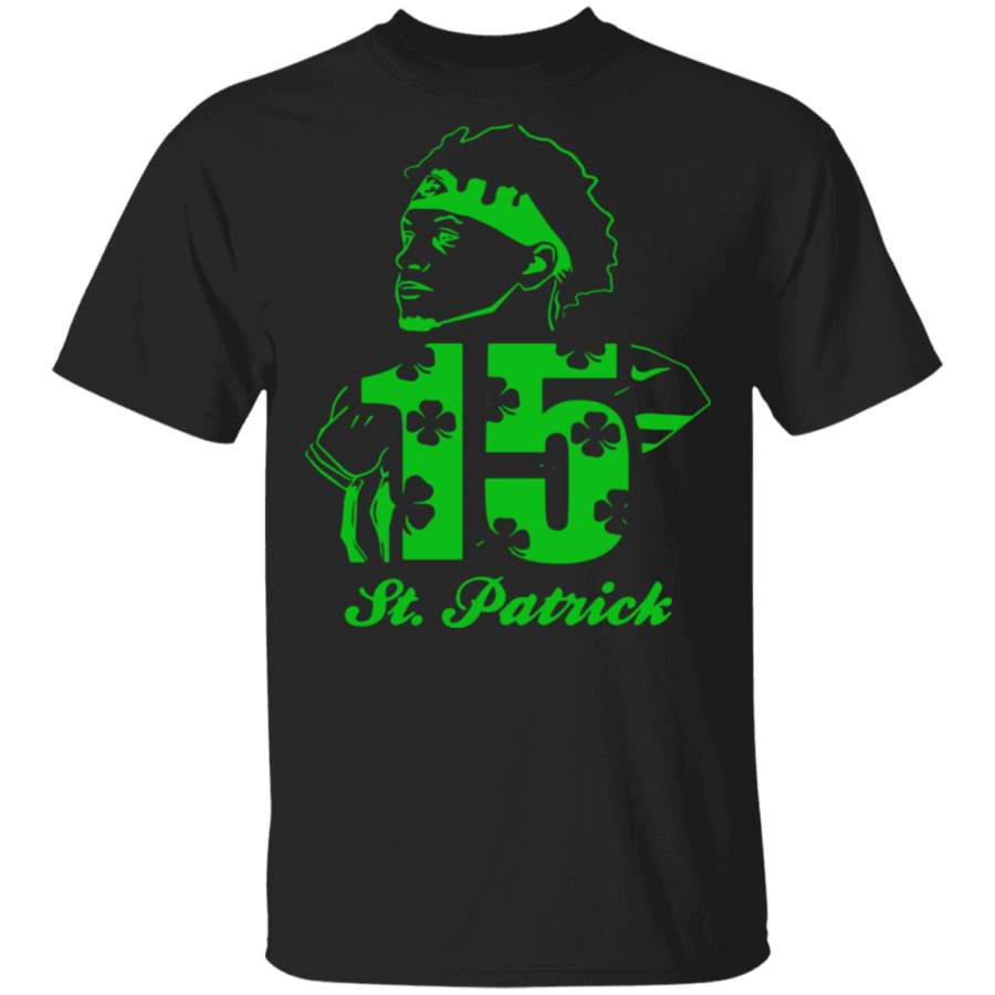 Happy St. Patrick’s Day 15 Patrick Mahomes Kansas City Chiefs T Shirt gift family T-Shirt