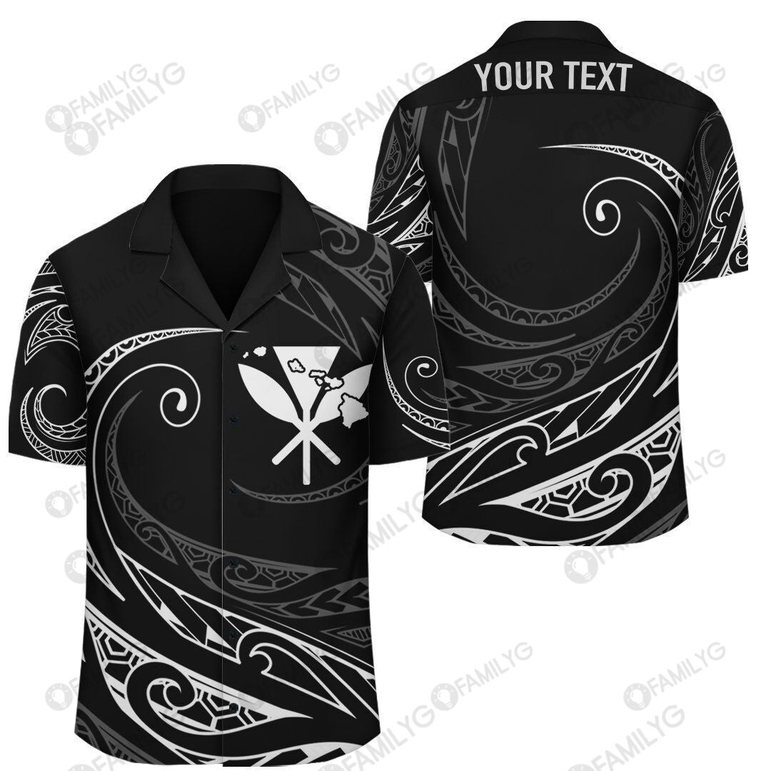 Polynesian Design Kanaka Map – White – Frida Style Hawaii Shirt Summer Hawaiian For Men, Women, Couple