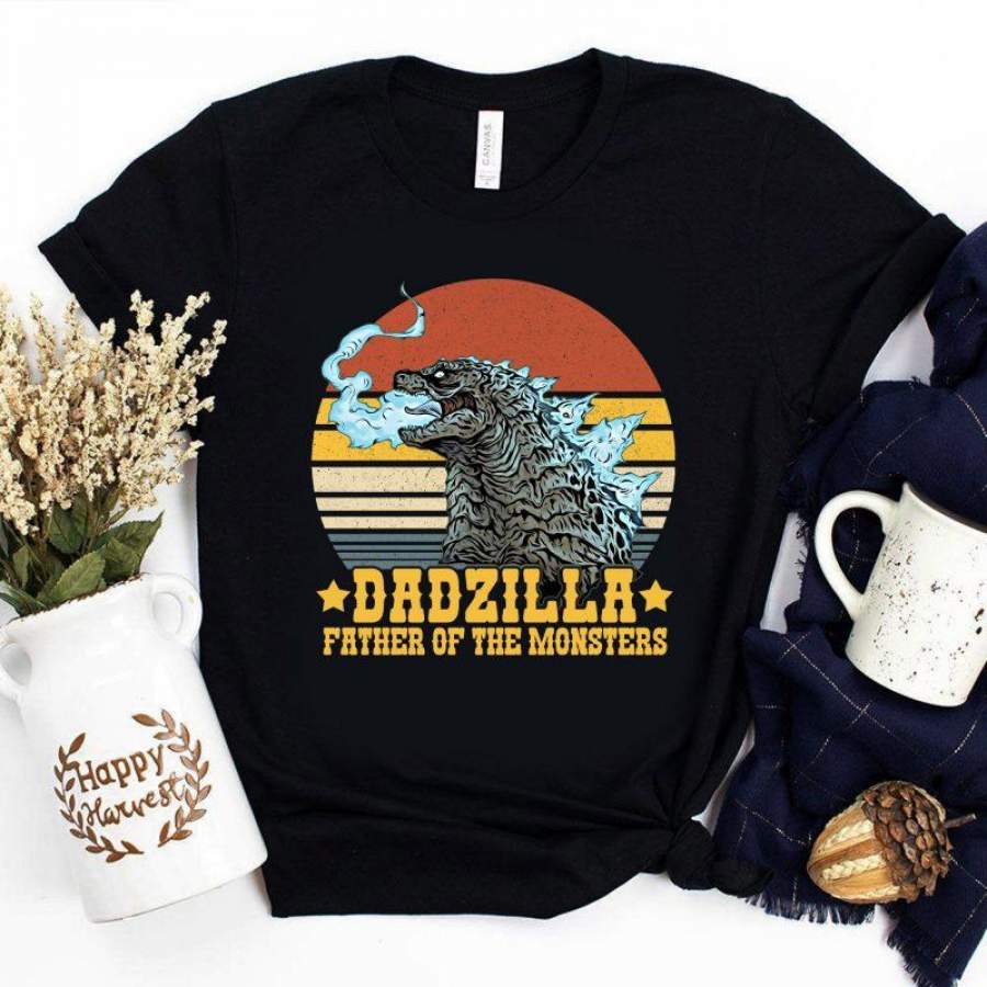 Dadzilla Father Of The Monsters Vintage T Shirt