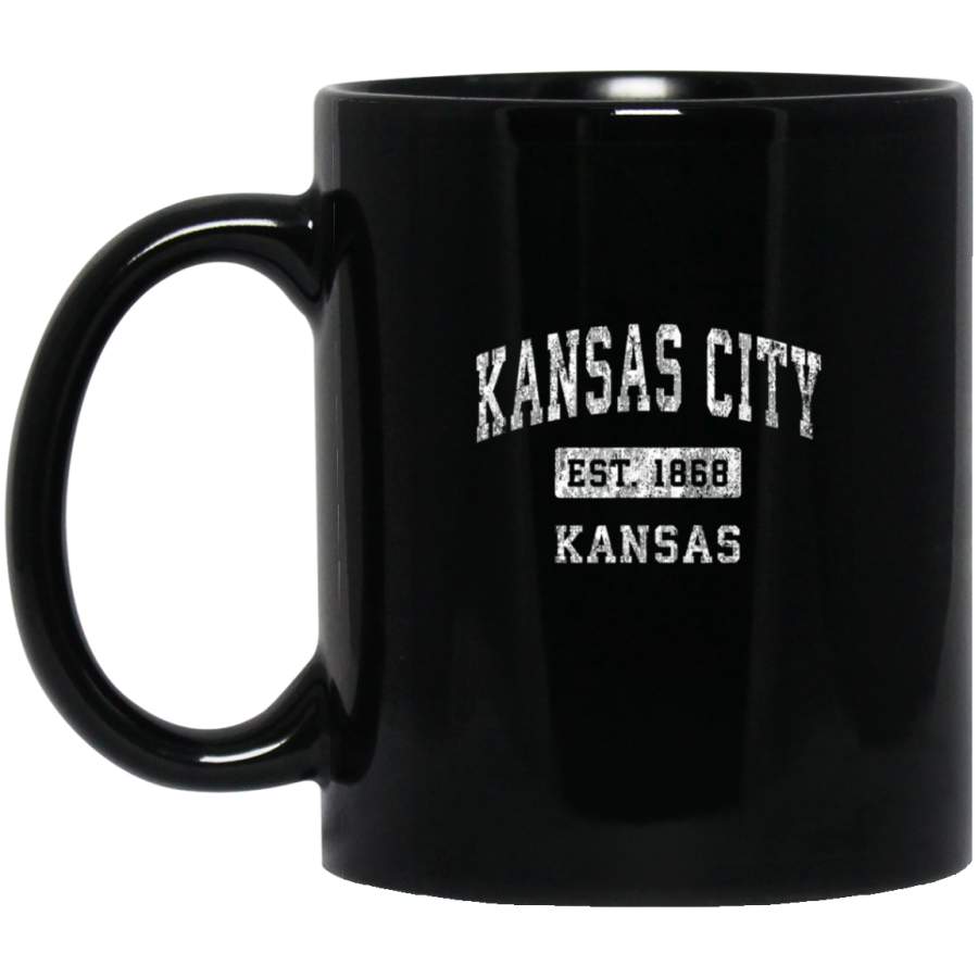 Kansas City Kansas KS Vintage Established Sports Design Mug