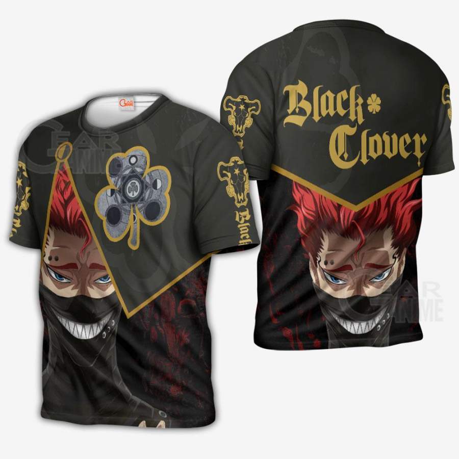 Black Bull Zora Ideale Custom Shirt Black Clover Anime Jacket VA11 ...