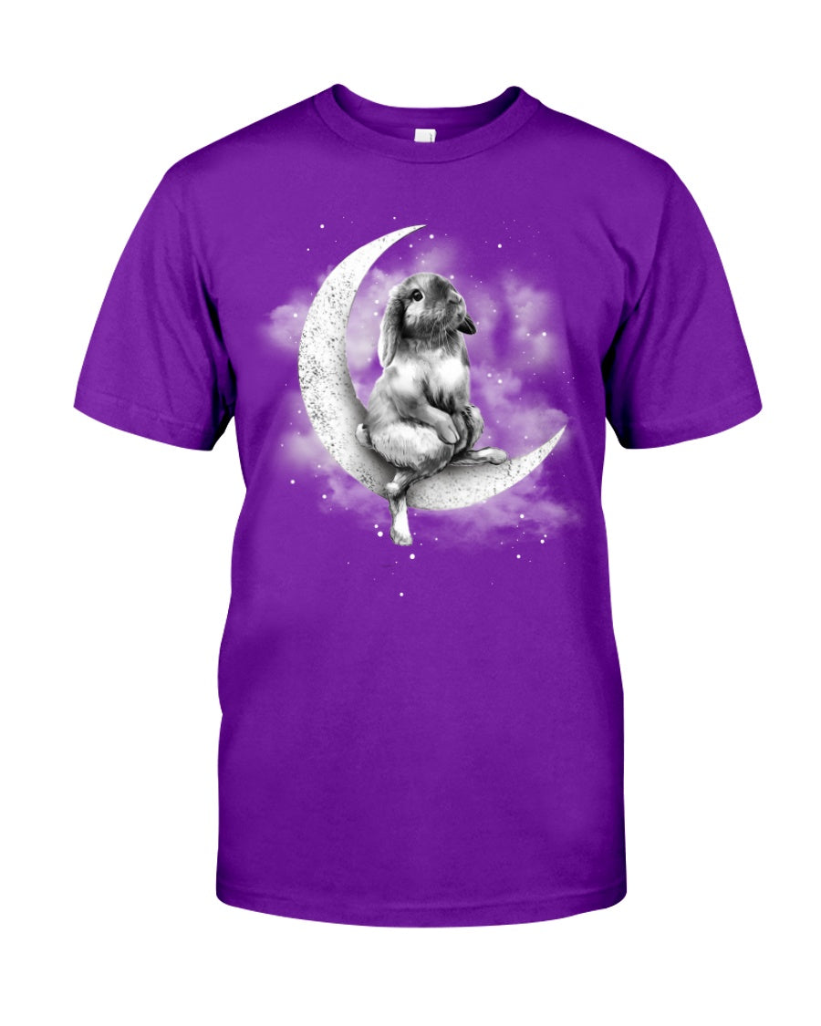 Rabbit Sit On The Moon Classic T-Shirt