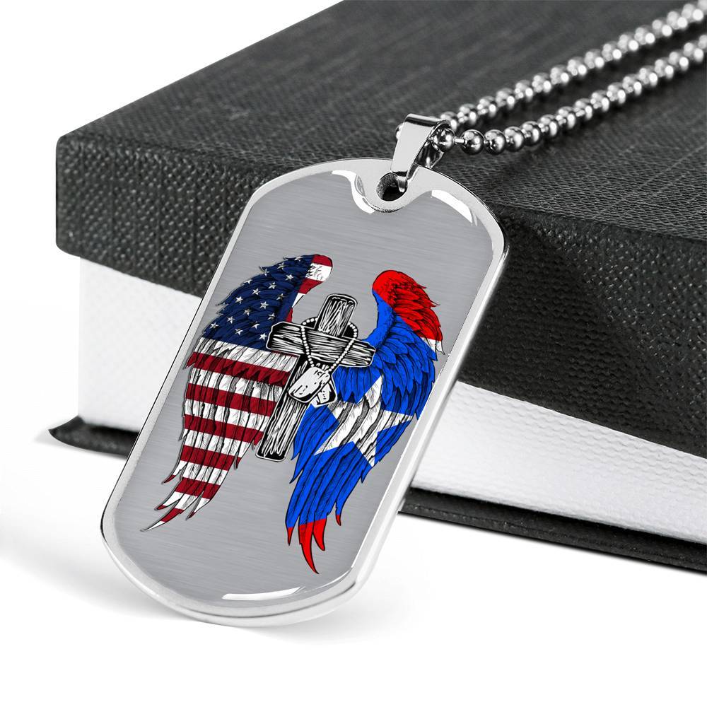 Puerto Rican Dog Tag 3D Full Pringting Nvl-Hdt0024